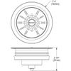 Elkay LKQS35 3-1/2" Basket Strainer - Chestnut