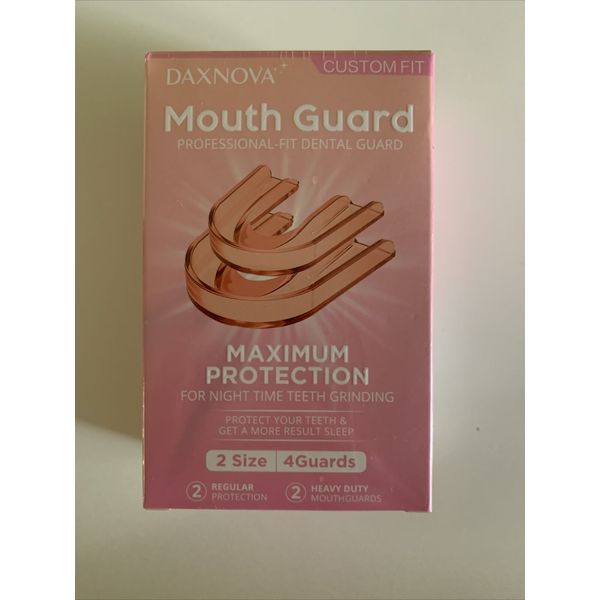 DAXNOVA Mouth Guard for clenching Teeth at Night, Sleeping Grinding Clenching x4