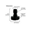 4 Pack Storage Plug for 1/4 Inch Pressure Washer Quick Connect Fittings