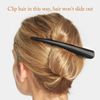 Large Long Alligator Hair Clips for Styling Salon Sectioning, GLAMFIELDS 5 inch Rust-Proof Durable Non-Slip Duckbill Metal Clips for Women Thick and Thin Hair (6 Pack) Black