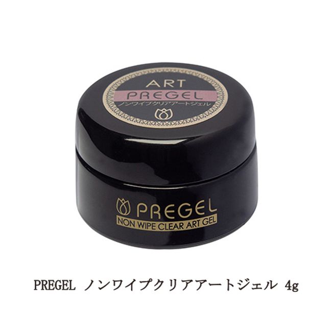 PREGEL Non-wipe Clear Art Gel 4g Uneven Nail Art Gel Nail Nail Design Non-wipe No wiping Transparent Clear Gel Soak-off Type Soft Gel Type Made in Japan Time Saving Nuance Nail Salon Work Self-Nail Nail Supplies New