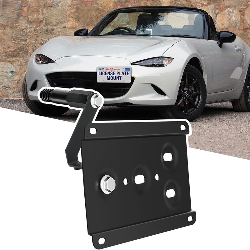 Durable Front License Plate Holder Compatible with Mazda MX-5 Miata (ND ...