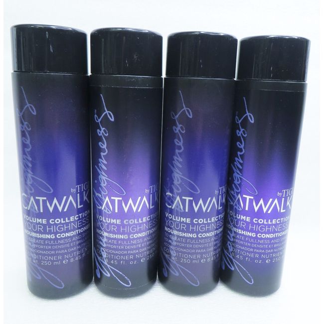 TIGI CATWALK YOUR HIGHNESS NOURISHING CONDITIONER 8.45 OZ (Lot of 4)