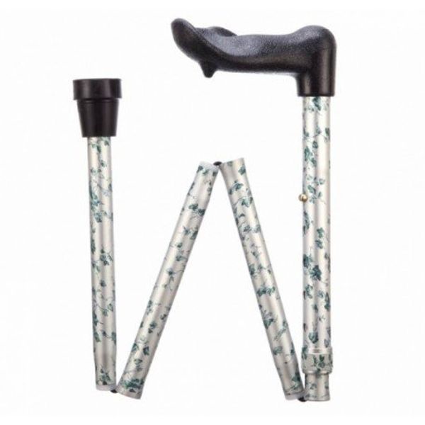 Arthritis Grip Cane - Folding, Adjustable, Right Handed - Ivy