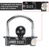 Trailer Lock Universal Hitch Lock With Combination Lock Fit 1-7/8", 2", 2-5/16"