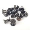 Concho King 10 Pack 1/4" Black Nickel Chicago Screws Solid Belt/Tack Screw Post