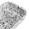 Speckled Enamel Roasting Dish, 37cm, White with Black Splatter Pattern