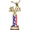 Customizable 11.75" Baseball Triple Pennant Star Trophy Award, Engrave Now