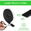 2 Pack Felt Strips with Adhesive Backing Black Felt Strips Self Adhesive Felt