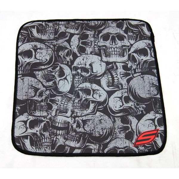 Social Paintball Microfiber Lens Cleaning Cloth - Gray Skulls