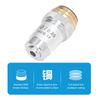 Raguso 10X Microscope Lens Objective Lens Replacement 20.2mm Interface High Light Transmittance with Spring Device for Biological Microscopes