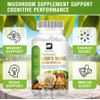 1000Mg Organic Lions Mane Mushroom Nootropic Memory Focus Immune Support