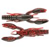 Yamamoto PyschoDad 3.75" Soft Plastic Punch Craw (Black & Red)