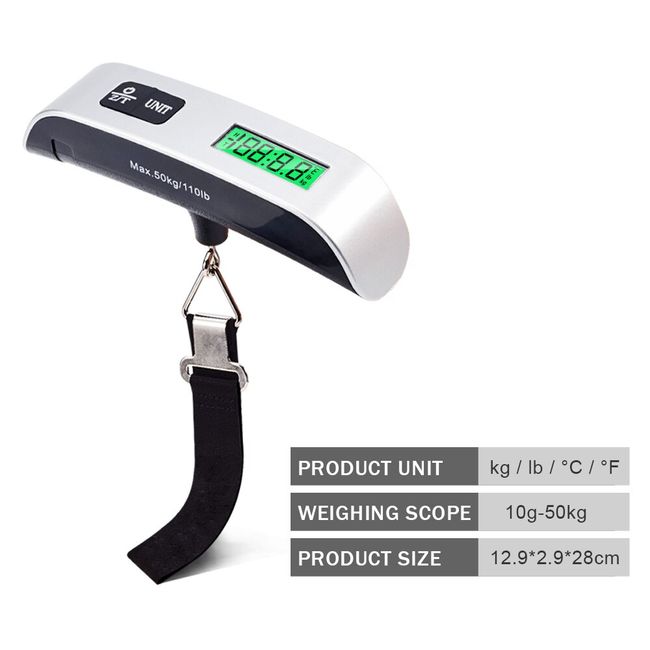 Luggage Scale 110lb/50kg Electronic Digital Portable Suitcase