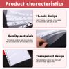 200 Pcs Poly Pockets A4 Folder,Clear Plastic Wallets A4 Punched Pockets,Plastic Wallets A4 Punched Pockets,Polypockets Clear A4,Punched Pockets A4,a4 Plastic Sleeves(Size:11.89x9.17inch)