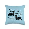 Midcentury Mid Century Cat Retro Atomic Age Space Modern Throw Pillow