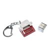 Miniblings Typewriter Key Chain Ring Machine Red White Autor Writing Writer