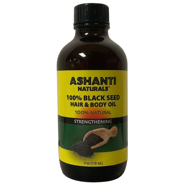 Ashanti Naturals Natural Hair and Body Oil - 4 fl oz Strengthening Black Seed