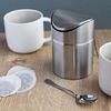 La Cafetière Mini Coffee Pod / Tea Bag Bin, Stainless Steel, Silver