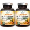 Turmeric Curcumin & Glucosamine 2000mg with Ginger, BioPerine, 240 Ct, Tumeric