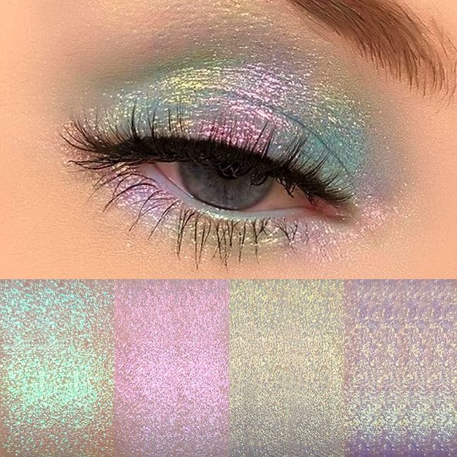 Chameleon Duo Chrome Glitter Eyeshadow Palette