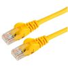 Patch Lead CAT 5E SNAGLESS Yellow 0.5M, Ethernet Cables & Assemblies Qty X 1