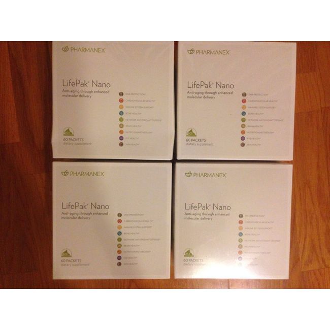 Nu Skin Lifepak Nano 4 Packs, 240 packets, Exp 09/2025 LTO, New Sealed