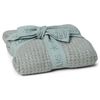 Barefoot Dreams® CozyChic Lite® Waffle Receiving Blanket, Waterfall, 30"x30"