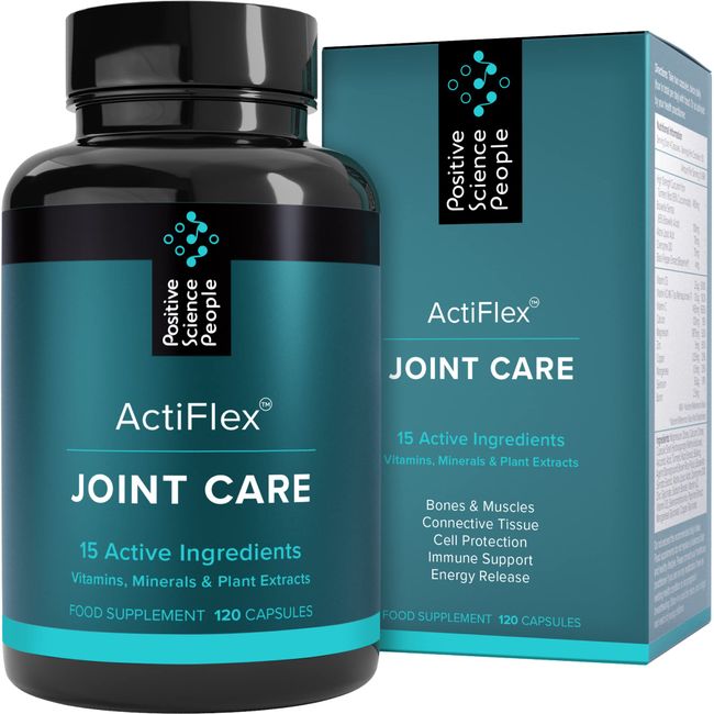 Joint Care Supplement | High Strength Curcumin from Turmeric with 95% Curcuminoids, Boswellia, Boron, Vitamin D3, K2 MK-7, Magnesium & More | 15 Nutrients for Joints & Bones | 120 Capsules