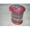 Decorative 6.5 L Oval Plastic Step Trash Can 12" Tall, Black