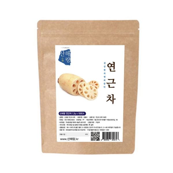 Ileum Shopping^*^m Sanhaerang Healthy Tea Roasted Lotus Root 1.2g x 100 Tea Bags