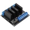 Solid State Relay, 4-Channel 5V Solid State Relay DC to AC Solid State Relay Module High Level Trigger with Fuse 2A