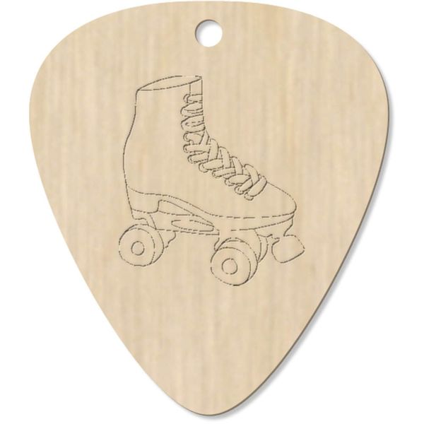 7 x 'Rollerskate' Guitar Picks/Pendants (GP00016176)