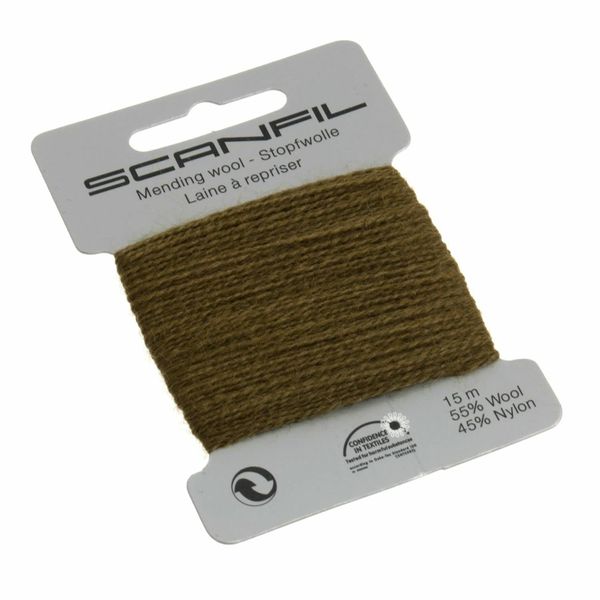 Scanfil 40020-096 Darning Thread, Green, 15 m