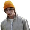 Beechfield Organic Cotton Waffle Beanie - Mustard