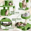 Cat Tree, 62.2In Cat Tower for Indoor Cats, Multi-Level Cat Condo with Platform
