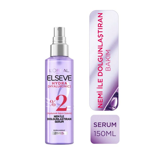 L’Oréal Paris Elseve Hydra (Hyaluronic) Nem ile Dolgunlaştıran Serum (150 ml)