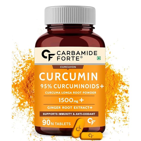 Carbamide Forte Curcumin with Piperine Tablets For Unisex 90 Tablets