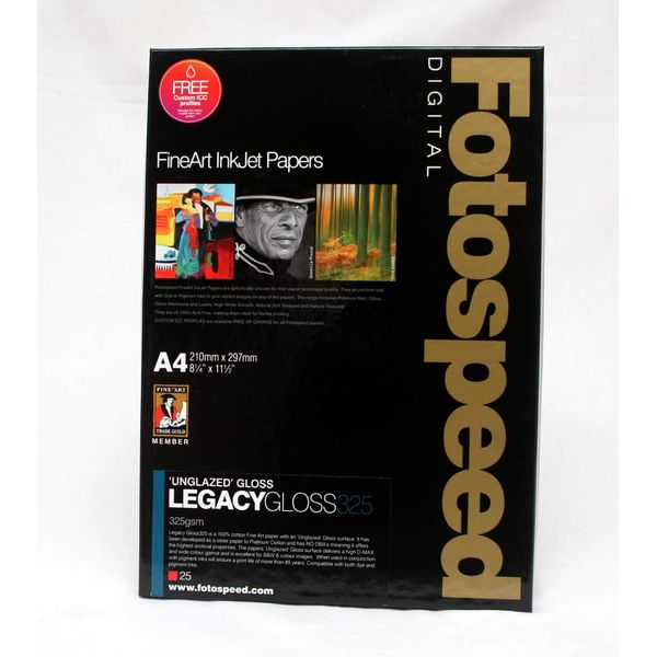 Fotospeed Legacy Gloss 325gsm A4 25 Sheets