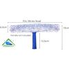 SWISSPACK 3 Pcs Pack Professional Window Cleaning Microfiber Window Scrubber, 15" Machine Washable and Re -Useable