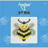 Anchor 1st Cross Stitch Kit, Bee, 10 x 10cm