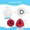 4 Pack Mop Head Replacement and 2 Mop Base Combo Set for Vileda,Reusable Mop Head, Microfiber Mop Head, Easy to Replace Spin Mop Replacement Head, Spin Mop Head Compatible with Triangle Spin Mop