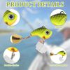 SNONESIY 5 Pcs Jig Spinner Fishing Lure Set - Bass, Walleye, Pike, Musk, Roach, Trout - Fishing Lure