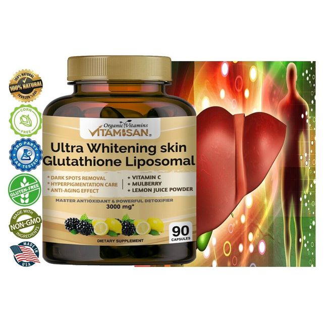 Vitamisan Liposomal Glutathione 100mg - 90 Capsules - Master Liver Detox