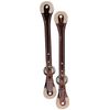Weaver Leather Spur Straps with Rawhide Corners, Burgundy