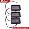 3× DC 4.5-30V Blue LED 3Digital Display Voltage Meter Voltmeter Panel Motorcycle
