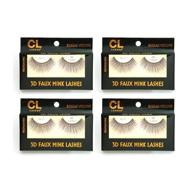 CL 3D Faux Mink Lashes (4packs) (#7)