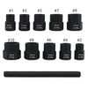 11 PCS Damaged Lug Nut Lock Remover Twist Socket Set Screw Extractor Tool 9-19mm