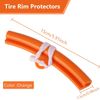 Wheel Rim Protector Set, Rubber Wheel Changing Rim Edge Savers for a Motorcycle,