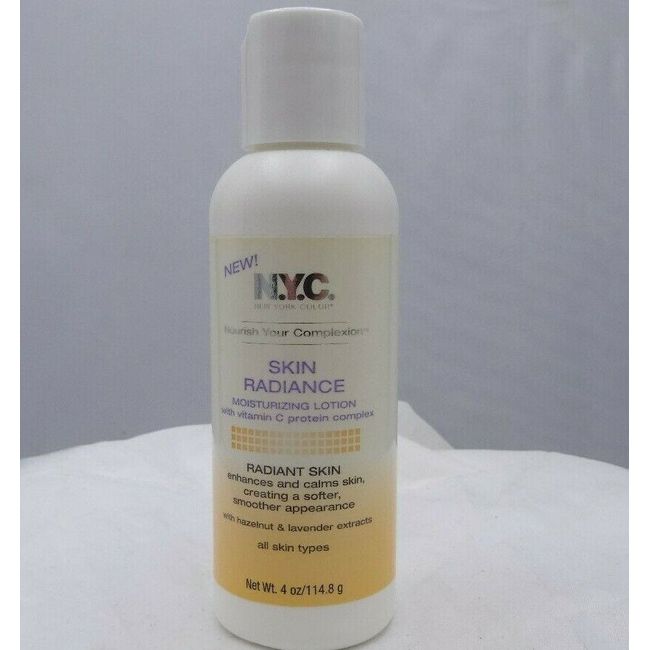 NYC SKIN RADIANCE MOISTURIZING LOTION 4 OZ NEW